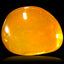 1.49 ct Fancy Cabochon (7.98 x 6.64 mm) Yellowish Orange Orange Fire Opal