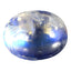 2.51 ct Oval Cabochon (9.00 x 7.07 mm) Natural Rainbow Blue Moonstone Gemstone