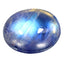 2.25 ct Oval Cabochon (9.03 x 7.02 mm) Natural Rainbow Blue Moonstone Gemstone