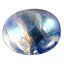 2.50 ct Elegant Oval Cabochon (8.89 x 7.05 mm) Natural Rainbow Blue Moonstone