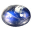 2.00 ct Oval Cabochon (9.12 x 6.95 mm) 100% Natural Rainbow Blue Moonstone