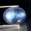 2.43 ct Stunning Oval Cabochon (9.04 x 7.10 mm) Natural Rainbow Blue Moonstone