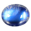 2.33 ct Superior Oval Cabochon (9.08 x 7.21 mm) Natural Rainbow Blue Moonstone