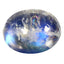 1.93 ct Oval Cabochon (8.89 x 6.92 mm) 100% Natural Rainbow Blue Moonstone