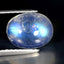 2.24 ct Oval Cabochon (8.95 x 7.02 mm) 100% Natural Rainbow Blue Moonstone
