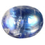 2.04 ct Fantastic Oval Cabochon (9.03 x 7.07 mm) Natural Rainbow Blue Moonstone