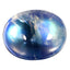 1.73 ct Fantastic Oval Cabochon (9.02 x 7.15 mm) Natural Rainbow Blue Moonstone
