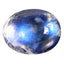 2.39 ct Oval Cabochon (8.87 x 6.97 mm) Natural Rainbow Blue Moonstone Gemstone