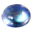 2.34 ct Shimmering Oval Cabochon (9.16 x 7.30 mm) Natural Rainbow Blue Moonstone