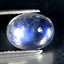 2.38 ct Oval Cabochon (9.06 x 7.03 mm) 100% Natural Rainbow Blue Moonstone