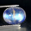 2.58 ct Superb Oval Cabochon (8.86 x 7.16 mm) Natural Rainbow Blue Moonstone