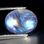 2.33 ct Beautiful Oval Cabochon (8.84 x 7.04 mm) Natural Rainbow Blue Moonstone