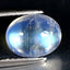 1.90 ct Oval Cabochon (8.91 x 7.05 mm) 100% Natural Rainbow Blue Moonstone