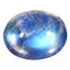 1.99 ct Wonderful Oval Cabochon (9.09 x 7.14 mm) Natural Rainbow Blue Moonstone