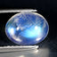 1.99 ct Wonderful Oval Cabochon (9.09 x 7.14 mm) Natural Rainbow Blue Moonstone