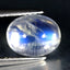2.90 ct Stunning Oval Cabochon (9.04 x 7.02 mm) Natural Rainbow Blue Moonstone