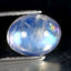 2.75 ct Stunning Oval Cabochon (8.93 x 7.15 mm) Natural Rainbow Blue Moonstone
