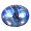 1.88 ct Superior Oval Cabochon (8.90 x 7.07 mm) Natural Rainbow Blue Moonstone