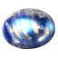2.09 ct Topnotch Oval Cabochon (9.13 x 7.06 mm) Natural Rainbow Blue Moonstone