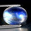 2.48 ct Fabulous Oval Cabochon (9.09 x 7.01 mm) Natural Rainbow Blue Moonstone