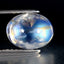 2.97ct Attractive Oval Cabochon (9.06 x 7.10 mm) Natural Rainbow Blue Moonstone