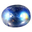 2.17 ct Superb Oval Cabochon (8.96 x 7.02 mm) Natural Rainbow Blue Moonstone