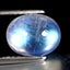 2.57 ct Oval Cabochon (9.02 x 7.08 mm) 100% Natural Rainbow Blue Moonstone