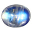 2.58 ct Oval Cabochon (9.08 x 7.26 mm) 100% Natural Rainbow Blue Moonstone