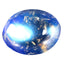 2.25 ct Oval Cabochon (8.97 x 7.14 mm) Natural Rainbow Blue Moonstone Gemstone