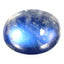 1.93 ct Very good Oval Cabochon (9.04 x 7.14 mm) Natural Rainbow Blue Moonstone