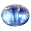 2.51 ct Remarkable Oval Cabochon (9.06 x 7.16 mm) Natural Rainbow Blue Moonstone