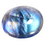 1.40 ct Stunning Oval Cabochon (8.96 x 7.05 mm) Natural Rainbow Blue Moonstone