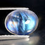 1.40 ct Stunning Oval Cabochon (8.96 x 7.05 mm) Natural Rainbow Blue Moonstone