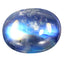 2.33 ct Fabulous Oval Cabochon (9.03 x 6.99 mm) Natural Rainbow Blue Moonstone