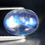 2.33 ct Fabulous Oval Cabochon (9.03 x 6.99 mm) Natural Rainbow Blue Moonstone