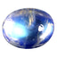2.29 ct Beautiful Oval Cabochon (8.98 x 7.02 mm) Natural Rainbow Blue Moonstone