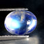 2.29 ct Beautiful Oval Cabochon (8.98 x 7.02 mm) Natural Rainbow Blue Moonstone