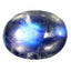 2.03 ct Oval Cabochon (8.95 x 6.94 mm) 100% Natural Rainbow Blue Moonstone