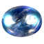 2.16 ct Charming Oval Cabochon (8.83 x 6.89 mm) Natural Rainbow Blue Moonstone