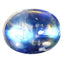 2.14 ct Topnotch Oval Cabochon (8.91 x 7.01 mm) Natural Rainbow Blue Moonstone