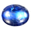2.13 ct Oval Cabochon (9.09 x 7.13 mm) 100% Natural Rainbow Blue Moonstone