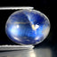 3.58 ct Premium Oval Cabochon (10.15 x 8.20 mm) Natural Rainbow Blue Moonstone