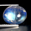 3.60 ct Stunning Oval Cabochon (10.11 x 8.11 mm) Natural Rainbow Blue Moonstone
