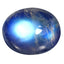 2.81ct Wonderful Oval Cabochon (9.92 x 8.10 mm) Natural Rainbow Blue Moonstone