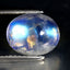3.33 ct Lovely Oval Cabochon (10.03 x 8.07 mm) Natural Rainbow Blue Moonstone