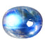 3.05 ct Amazing Oval Cabochon (9.96 x 8.06 mm) Natural Rainbow Blue Moonstone