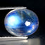 3.05 ct Amazing Oval Cabochon (9.96 x 8.06 mm) Natural Rainbow Blue Moonstone