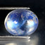 3.06 ct Romantic Oval Cabochon (10.10 x 8.20 mm) Natural Rainbow Blue Moonstone