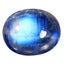 2.71 ct Supreme Oval Cabochon (9.99 x 8.10 mm) Natural Rainbow Blue Moonstone