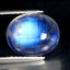 2.71 ct Supreme Oval Cabochon (9.99 x 8.10 mm) Natural Rainbow Blue Moonstone